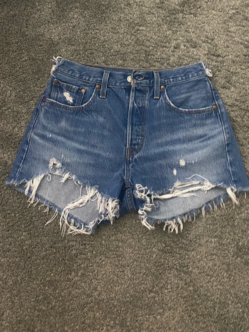 Levi's 501 Blue Denim shorts